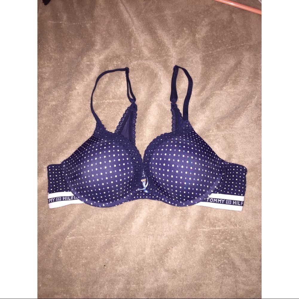 Tommy Hilfiger Lace Trim Push-up Bra